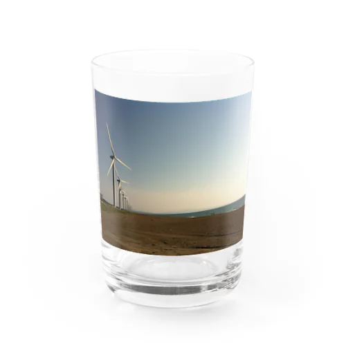 釜谷浜の風車 Water Glass