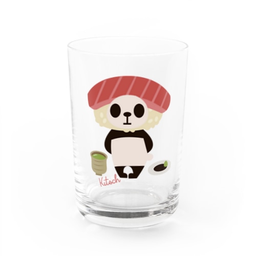 すしパンダ　トロ Water Glass