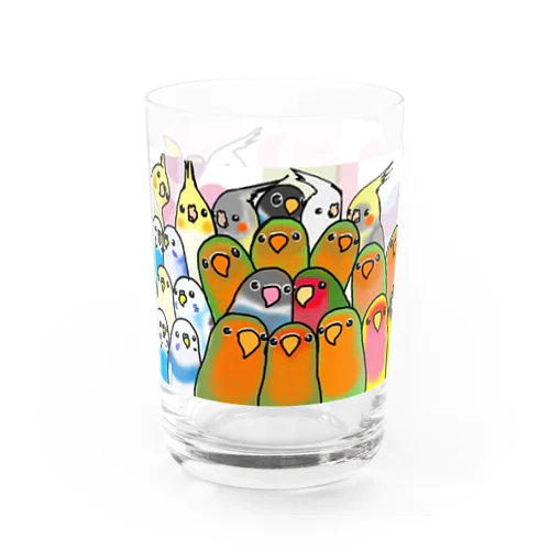 鳥さん大集合 Water Glass