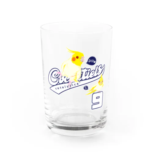 Cockatiels 9 ルチノー オカメインコ ルチノスケ カレッジ ロゴ 0535 スサー付 Water Glass