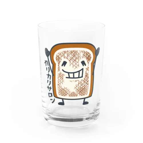 食パンくんこげたくん Water Glass