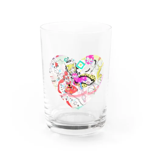 なかよしハート Water Glass