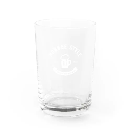 飲兵衛style ビールロゴ「とりあえず生」 Water Glass