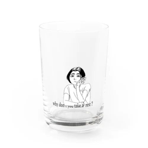 黄昏れる女子 Water Glass