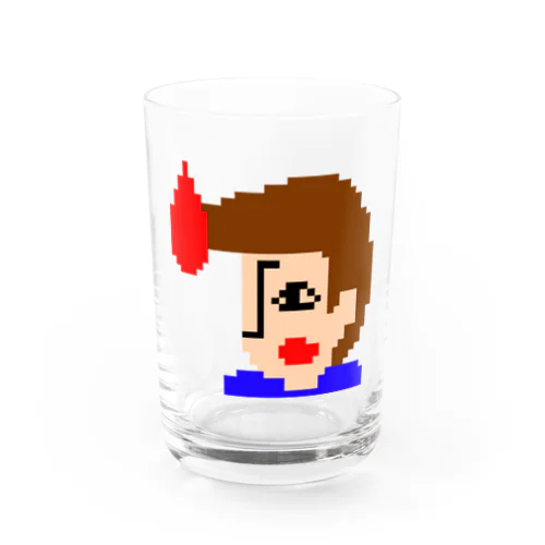 リーゼント燃えてるよ　ドット絵2 Water Glass