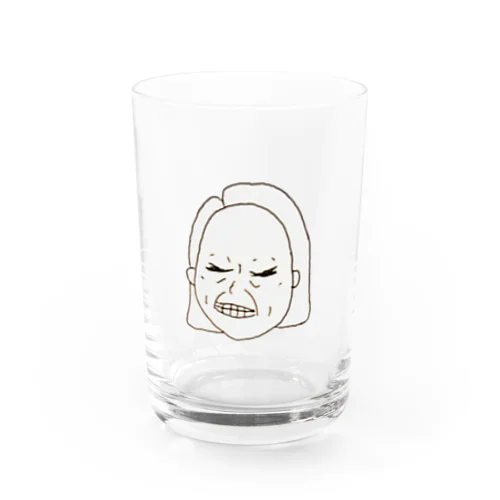 くしゃくしゃの女 Water Glass