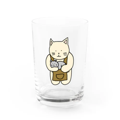 猫カフェねこ Water Glass