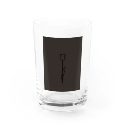  darkcharcoal chocolateBrown Water Glass