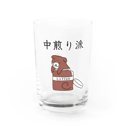 中煎り派@柴犬 Water Glass