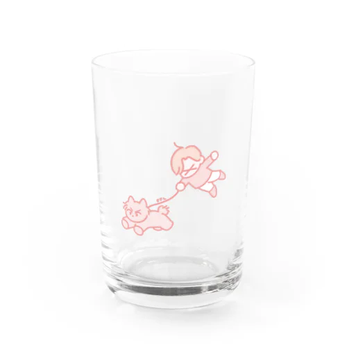 わんぱく良くんと飼い主 Water Glass