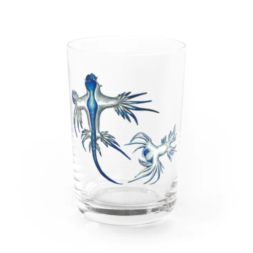 [森図鑑] アオミノウミウシ2匹バージョン Water Glass