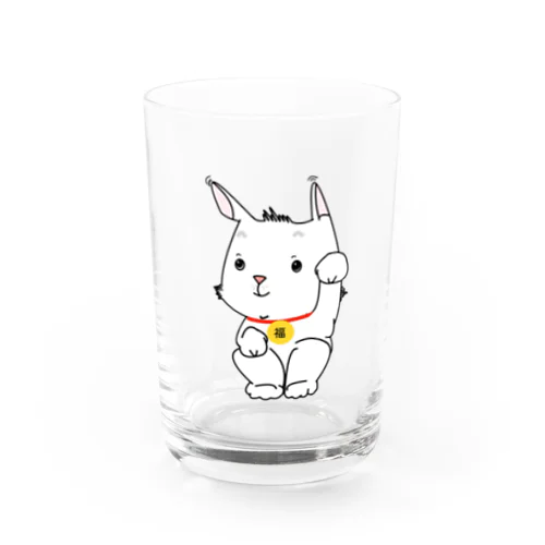 白い猫NISAI Water Glass