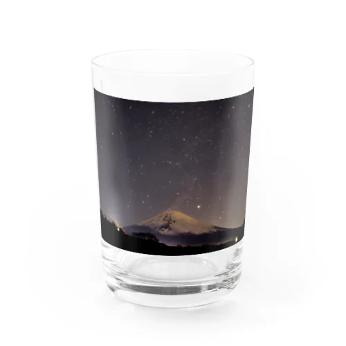 星空と富士山 Water Glass