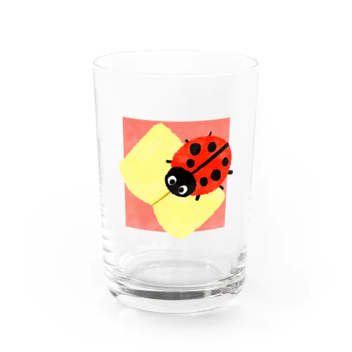 本の虫くん Water Glass