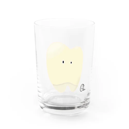 白いカブせもの Water Glass