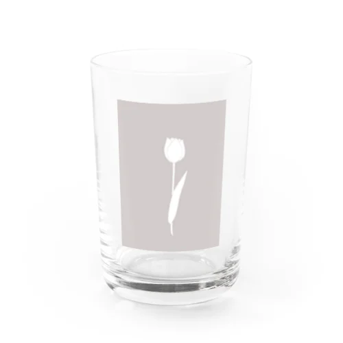 Tulip silhouette Water Glass