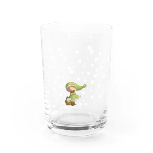 雪よ降れ！どんどん降って降りつもれ！ Water Glass