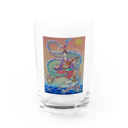 弁財天と虹龍 Water Glass