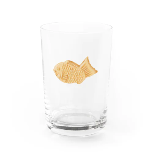 たい焼き　ひとつください Water Glass