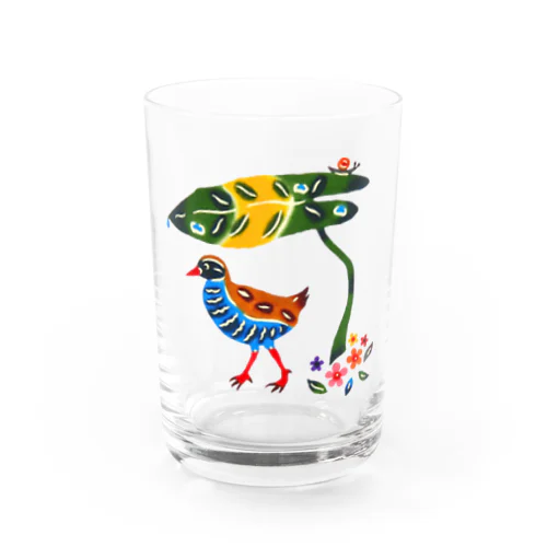 紅型柄ヤンバルクイナ Water Glass