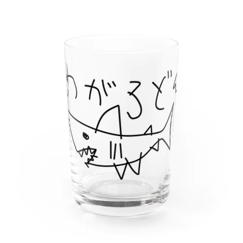 メガロドン サメ 鮫 Shark 古代鮫 らくがき Water Glass