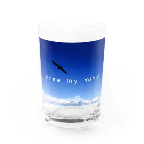 Free my mind Water Glass