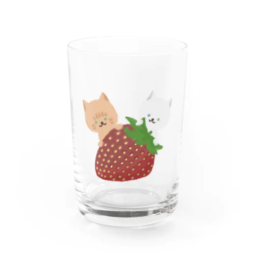 いちごとねこちゃんず  Water Glass