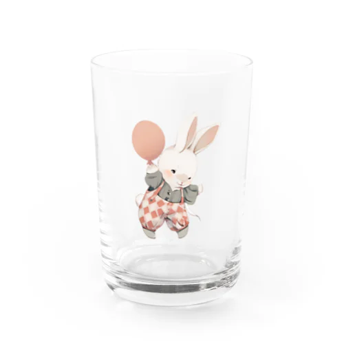 ふわふわ白うさぎ Water Glass