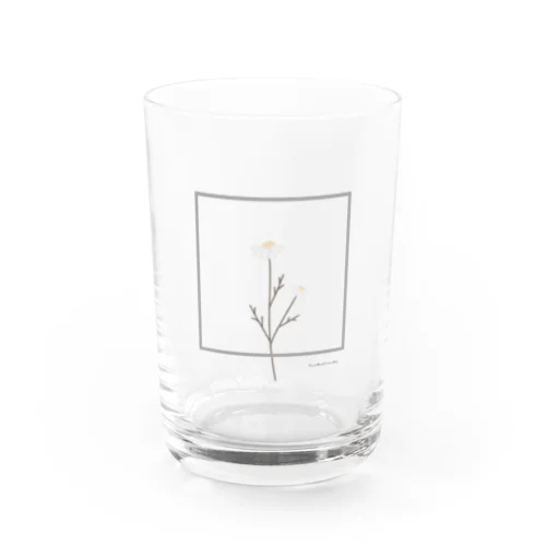 two flower** frame Water Glass