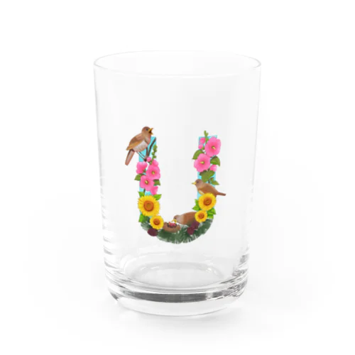 "U for Ukraine"　ウクライナ支援 Water Glass