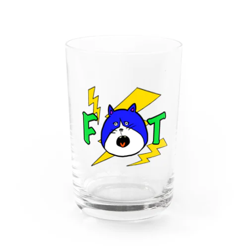 ハチワレネコ Water Glass