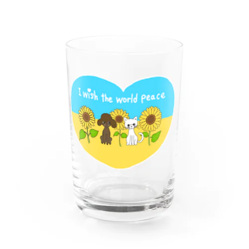 ウクライナ🇺🇦 🕊平和  Water Glass