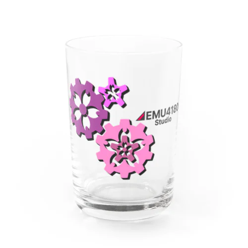 歯車デザイン ｖサクラ2 Water Glass
