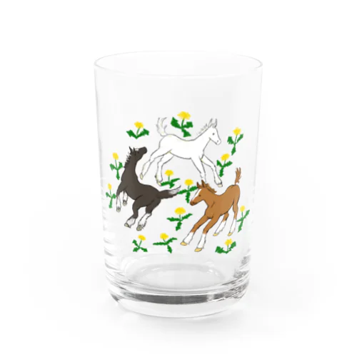 春の野原 Water Glass