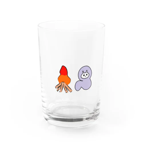 ねこキャンプ Water Glass