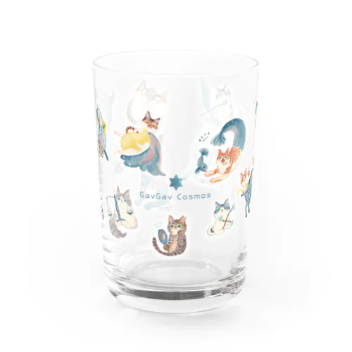 猫と星座（全員集合） Water Glass