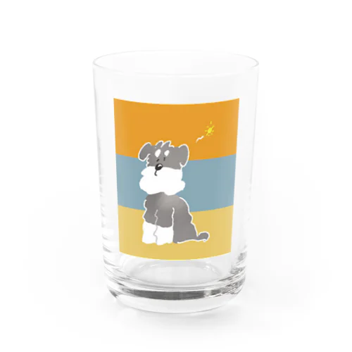 おはよう、朝だよ！シュナウザー Water Glass