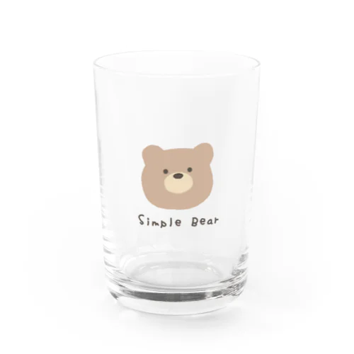 Simple Bear Water Glass