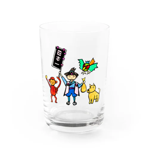 切り絵シリーズ【日本昔ばなし】桃太郎▶︎その６ Water Glass