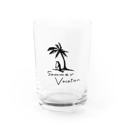 サマーバケーション　summer vacation ペンギンの夏休み Water Glass