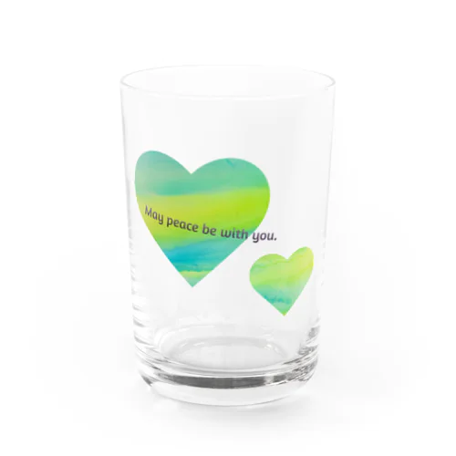 May peace be with you Water Glass