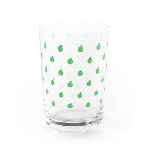 ドット よく見るとメロン Water Glass