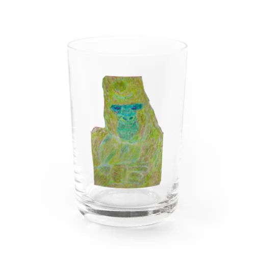 カラフル　ゴリラ Water Glass