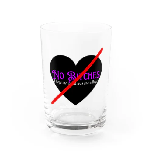 No  Bitches Water Glass