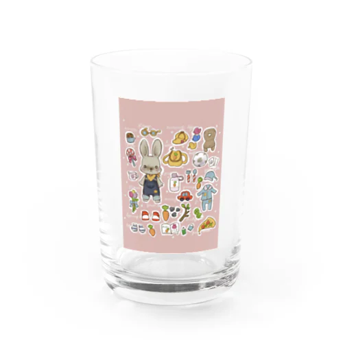 うさぎの暮らし Water Glass