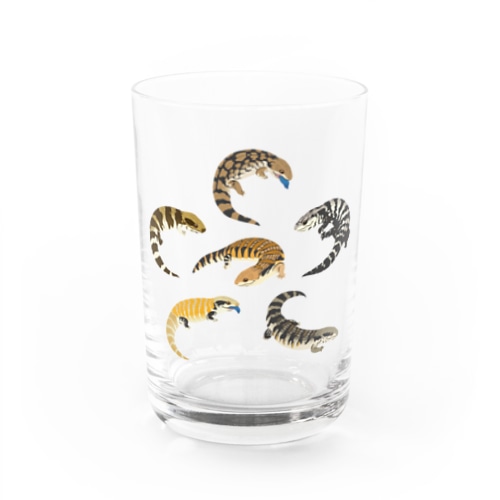 アオジタだらけ！ Water Glass