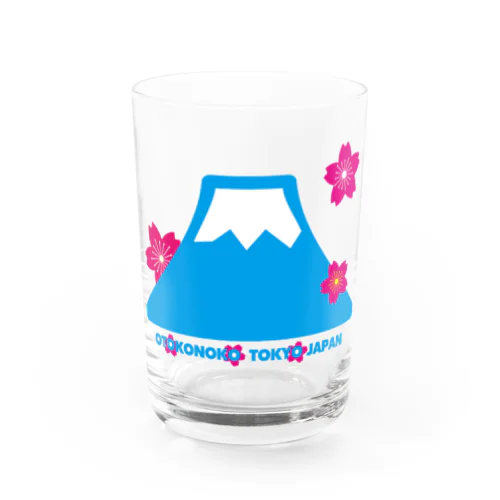 富士と桜と グラス