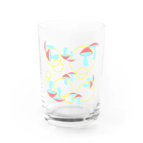 きっと毒キノコ Water Glass