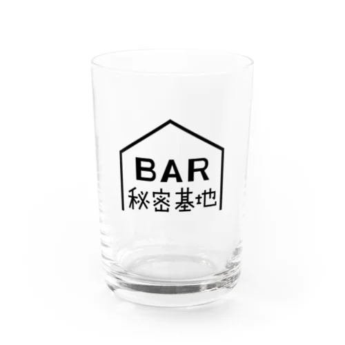 BAR秘密基地ロゴ Water Glass