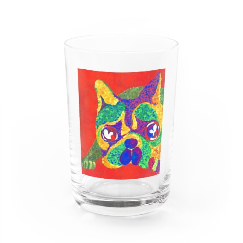 情熱のpug Water Glass